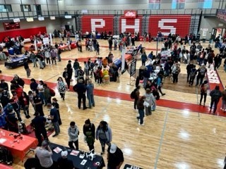 Students at PHS College and Career Fair