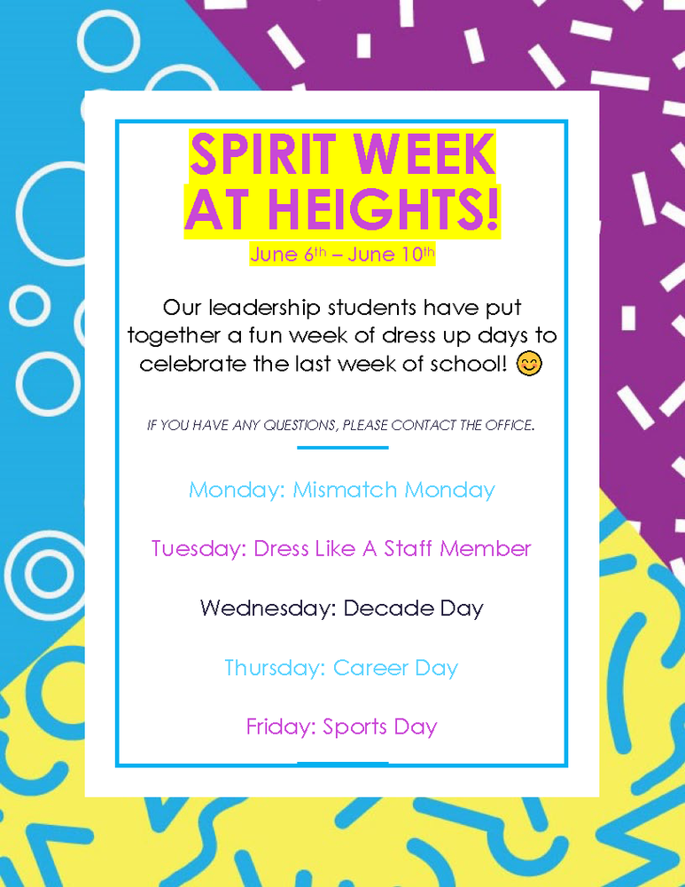 Spirit Week At Heights
