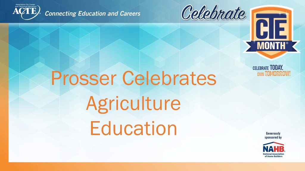 Prosser Celebrates Agriculture Education