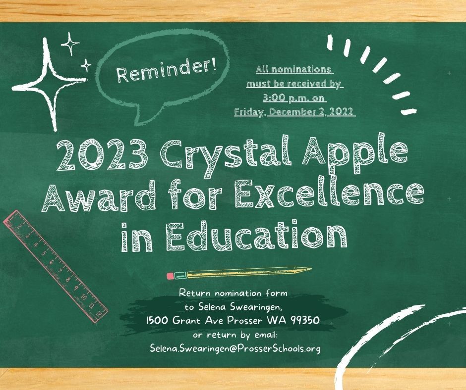 Crystal Apple Award Reminder (Engish)